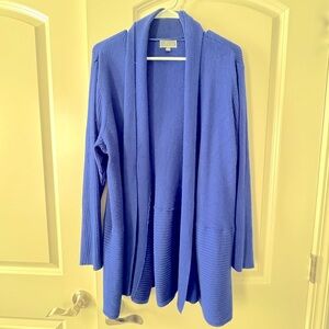 JM Collection Royal Blue Cardigan Sweater 3x​